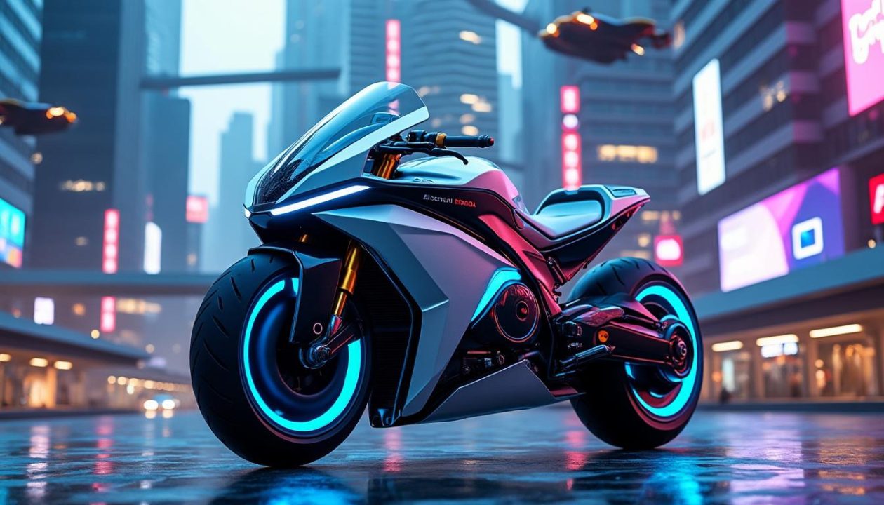 découvrez la vision avant-gardiste de honda avec sa nouvelle moto électrique au design audacieux, alliant innovation technologique et esthétique futuriste pour une expérience de conduite unique.