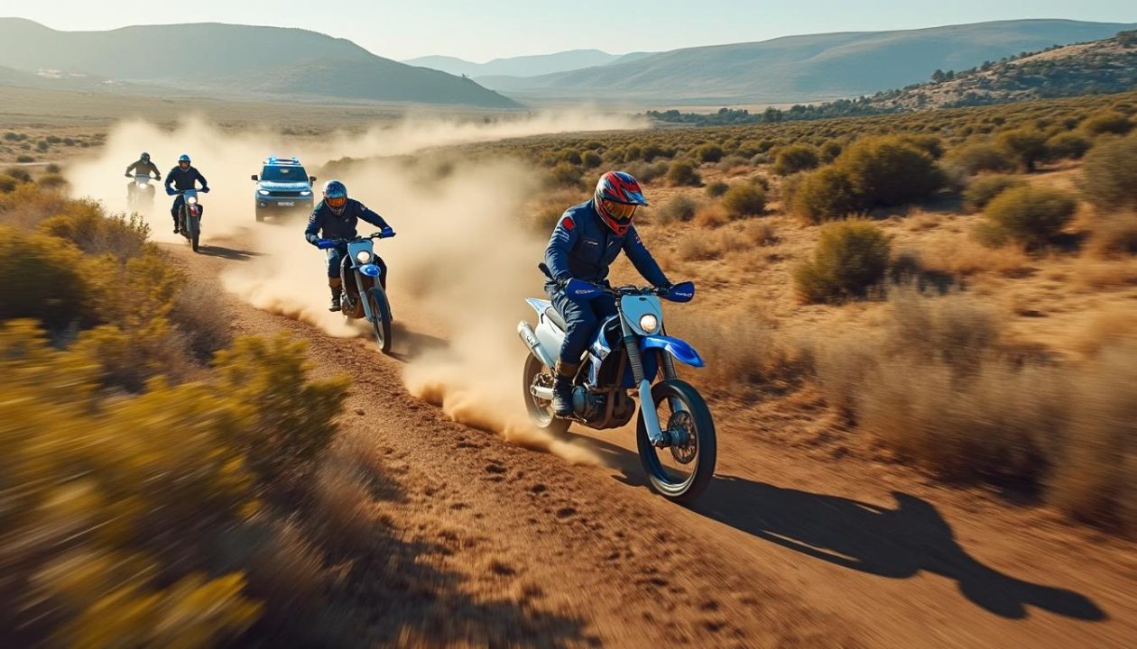 à marguerittes, une course-poursuite palpitante s'engage entre des pilotes de moto-cross et les gendarmes, mêlant adrénaline et suspense jusqu'à la fin.