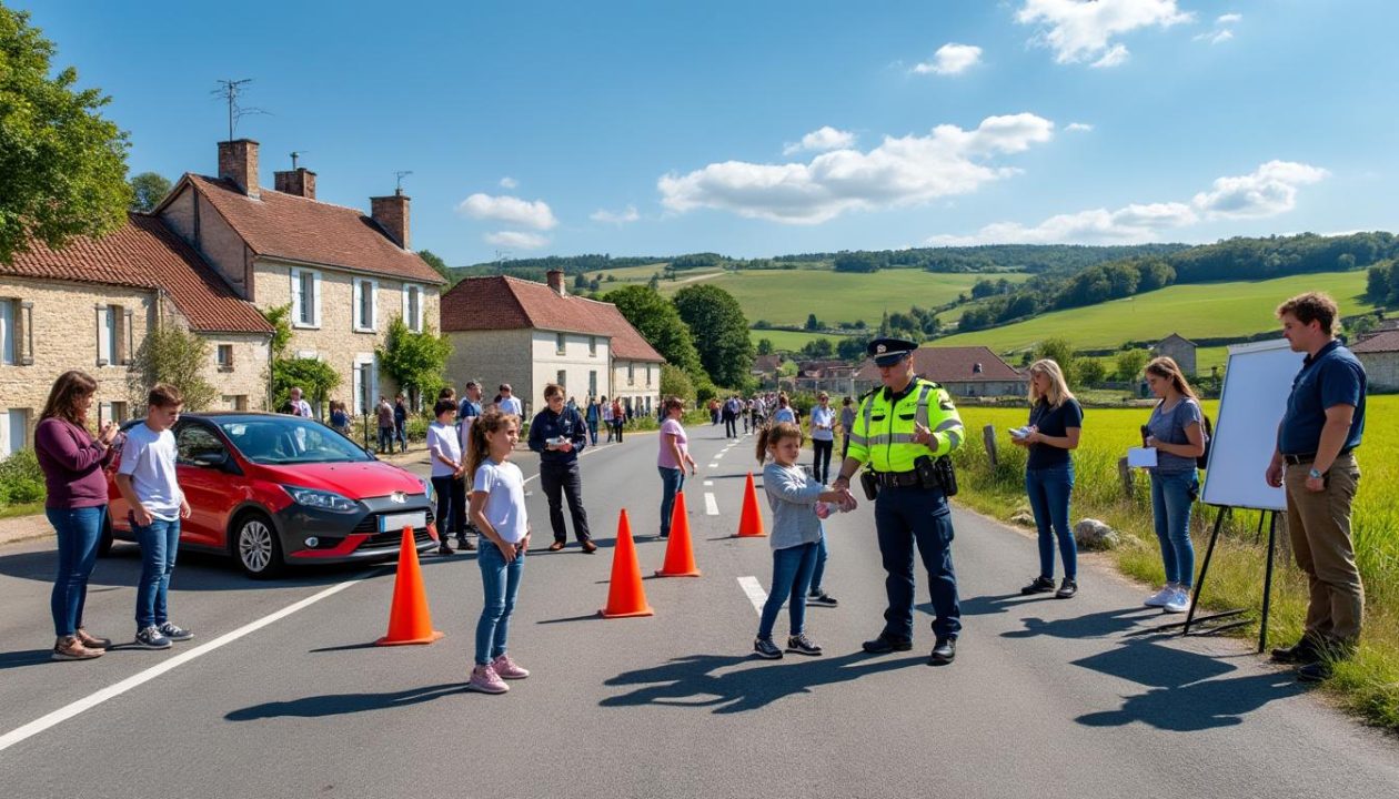découvrez la journée à val-au-perche consacrée à la prévention des dangers de la route et aux impacts juridiques, pour sensibiliser conducteurs et piétons.
